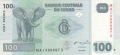 Congo Democratic Republic 100 Francs, 31. 7.2007